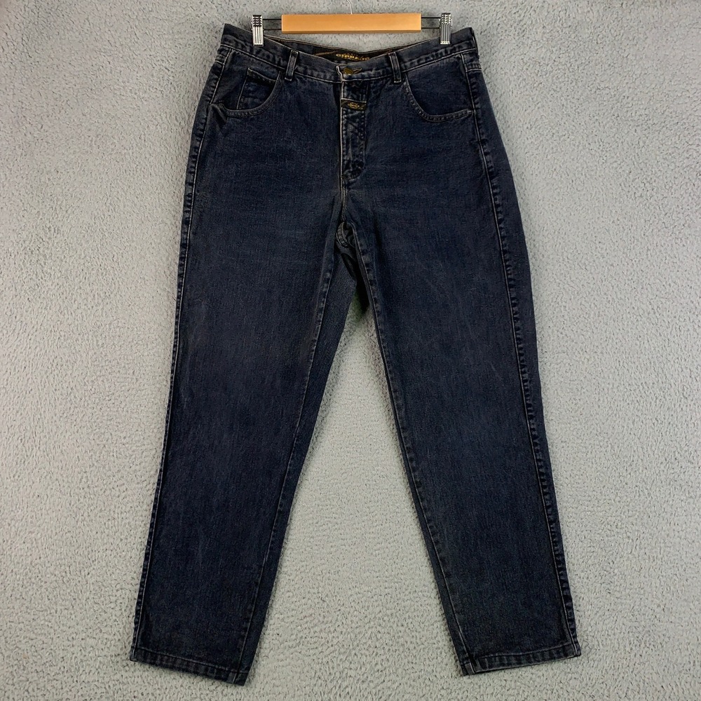 Marithe Francois Girbaud Shuttle Tape Jeans Mens 33 Black Stone Wash Tapered Fit